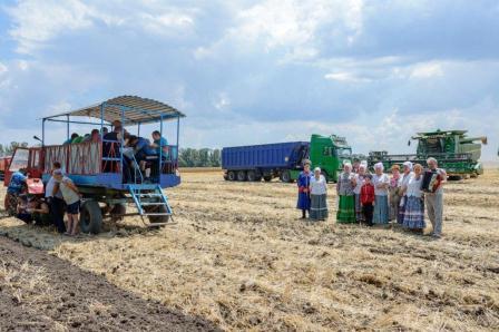 Выступления тбилисских артистов на полях 